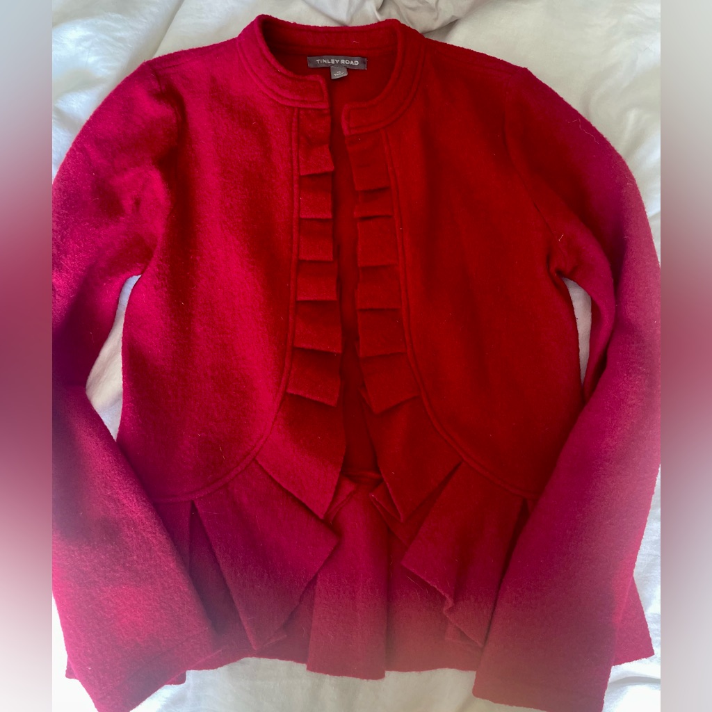 Tinley Road Wool Pleated Jacket Sz Xs